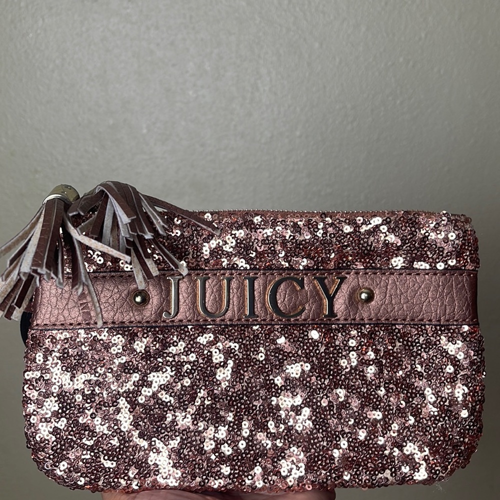 Vintage Juicy Couture, Sequin Wristlet Clutch Purse
